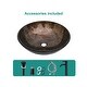 preview thumbnail 6 of 28, Artistic Tempered Glass Vessel Bathroom Sink with Faucet and Pop-up Drain