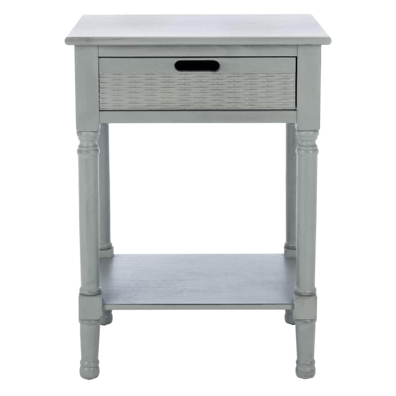 SAFAVIEH Genny 1-Drawer Bottom Shelf Accent Table - 19" W x 15.8" L x 26" H - 19Wx16Dx26H