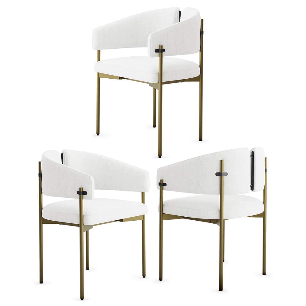 Classic and Luxurious Barrel Dining Chairs with Arms