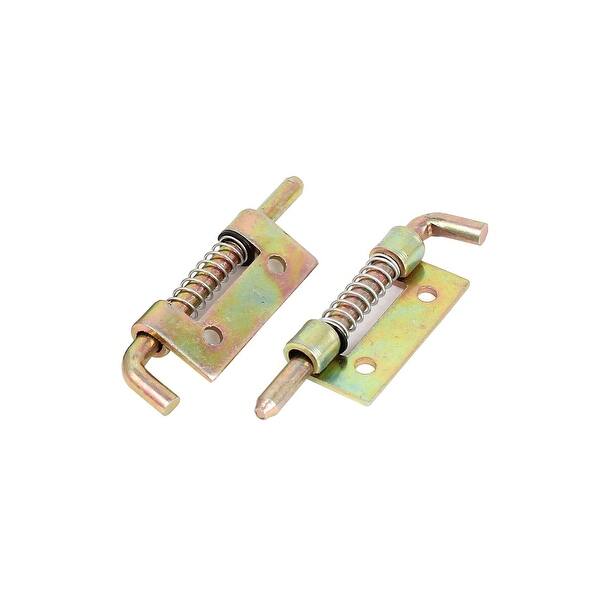 4pcs Cabinet Door Hinges Spring Loaded Metal Left Barrel Bolt Latch 54mm Long