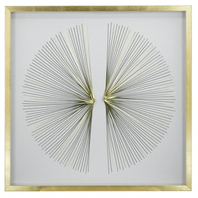 HUJI Golden Rays Shadow Box Wall Decor