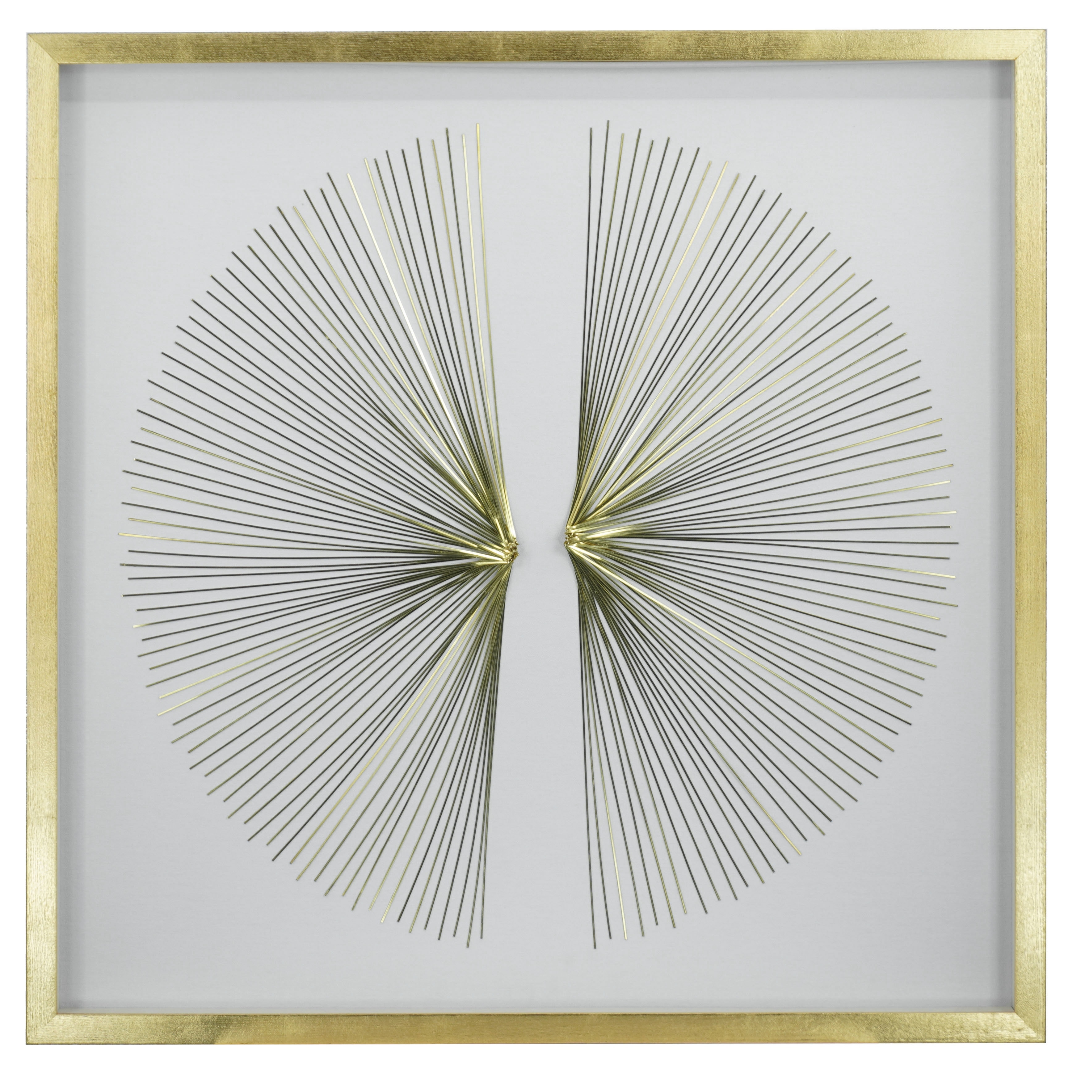 HUJI Golden Rays Shadow Box Wall Decor
