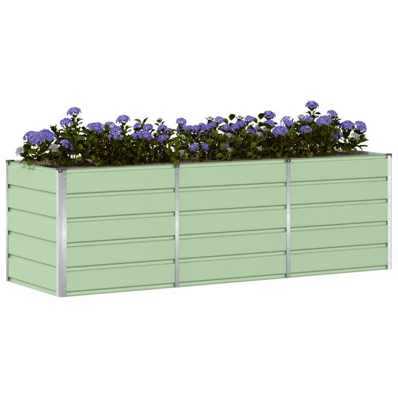 vidaXL Planter in Steel - 62.99 x 31.50 x 17.72