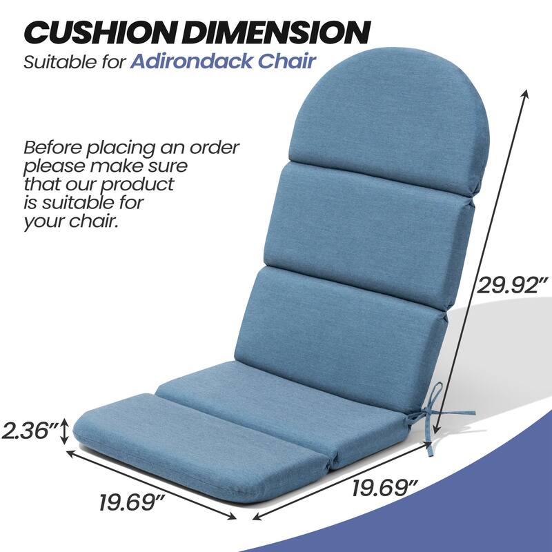 Outdoor Adirondack Chair Cushion Sunbrella / Fabric Patio Chair Pad