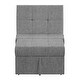 preview thumbnail 27 of 33, Winchester Convertible Ottoman Sleeper Lounge by iNSPIRE Q Classic