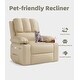 preview thumbnail 67 of 73, Oversized power recliner with heat, massage, 360 degrees swivel, and cup holder.