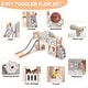 preview thumbnail 6 of 13, 8 in 1 Toddler Slide Indoor Slide Toddler Playset for Toddlers 1-3