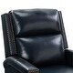 preview thumbnail 22 of 100, Echidna Transitional Genuine Leather Swivel Rocker Nursery Chair with Nailhead Trim by HULALA HOME