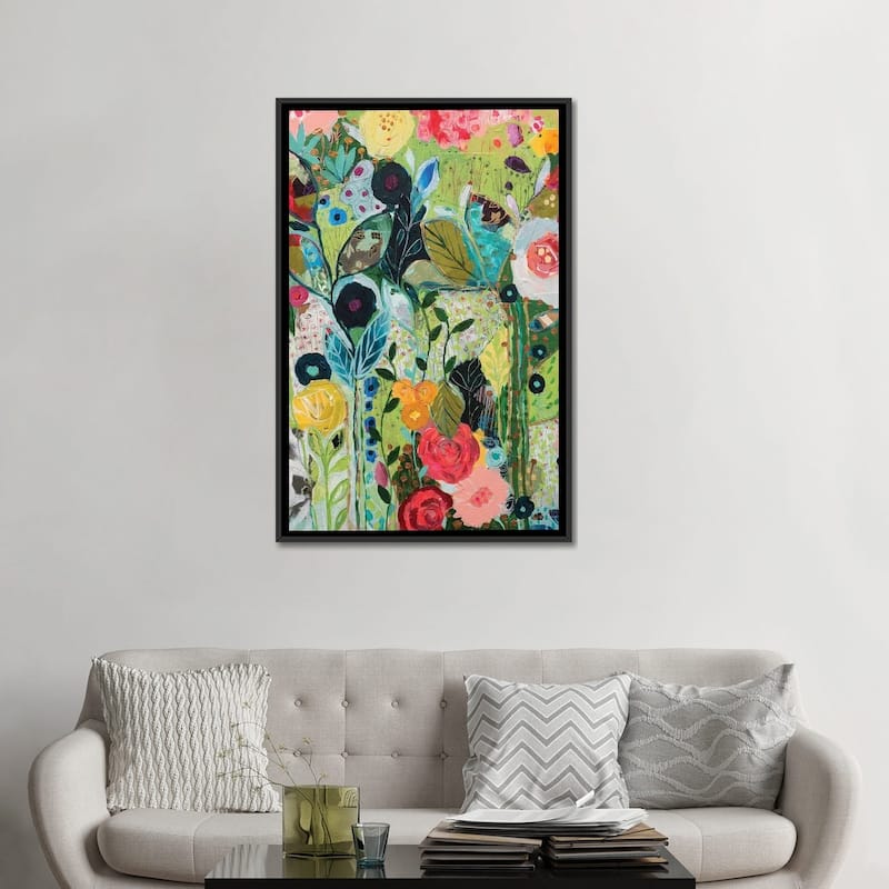 iCanvas "Botanical Bliss" by Carrie Schmitt Framed Canvas Print