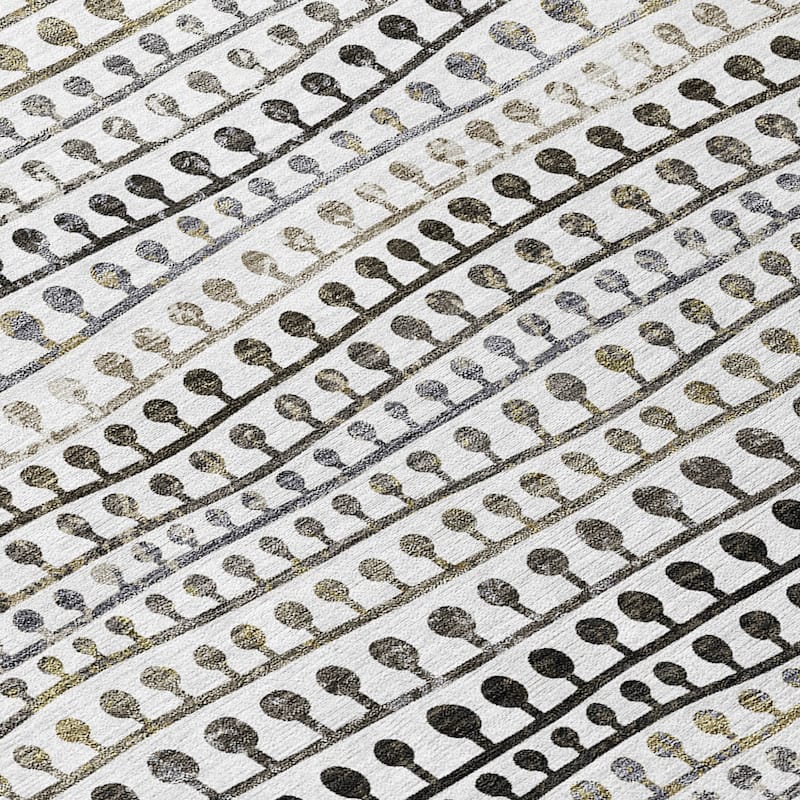 HomeRoots Striped Transitional Rectangle Outdoor Rug