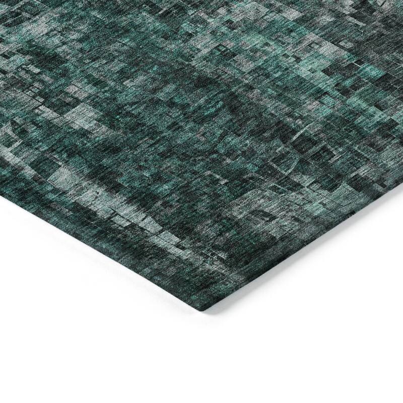 HomeRoots Abstract Transitional Rectangle Outdoor Rug