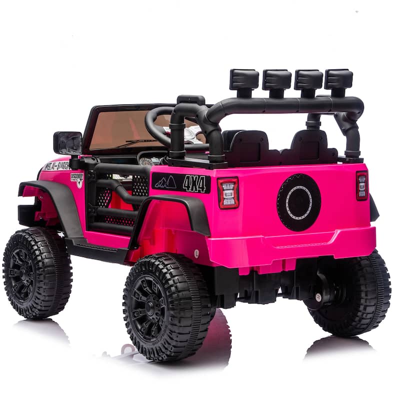 Remote Control Kids Ride-On Car Electric Vehicle with Music, Toddler Vehicle Electric Car with Double Doors