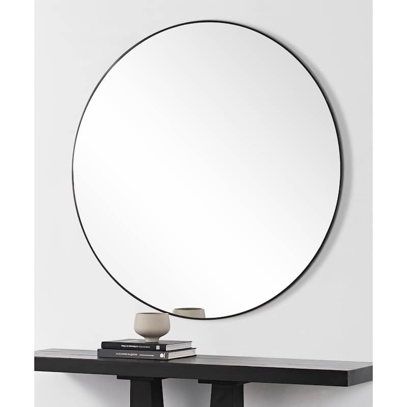 Renwil Sami Framed Matte Black Mirror - Large