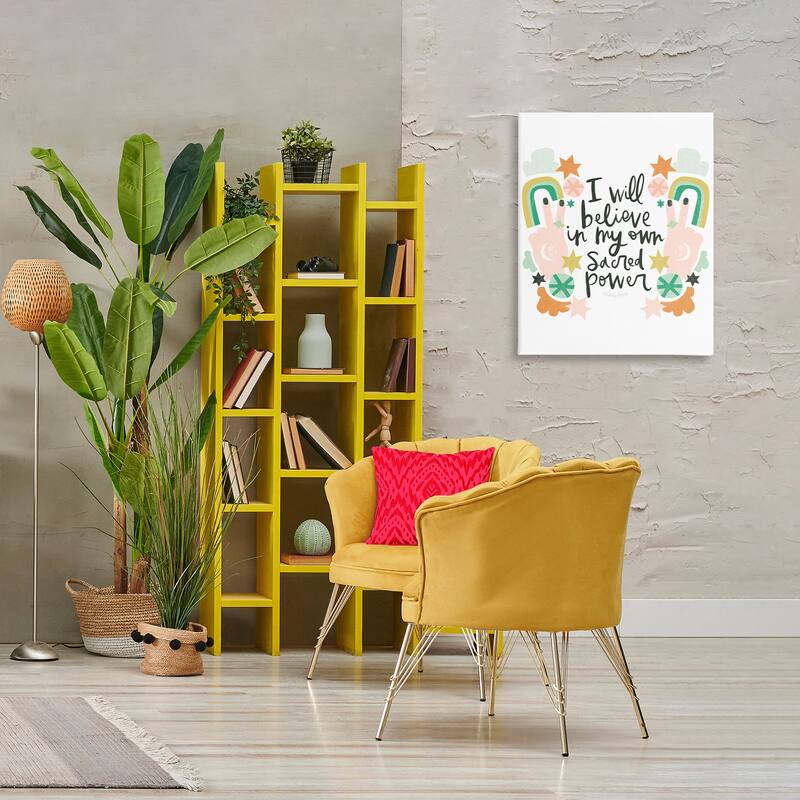 Stupell Empowering Sacred Power Sentiment Canvas Wall Art Design By Mandy Ford Art + Illustration