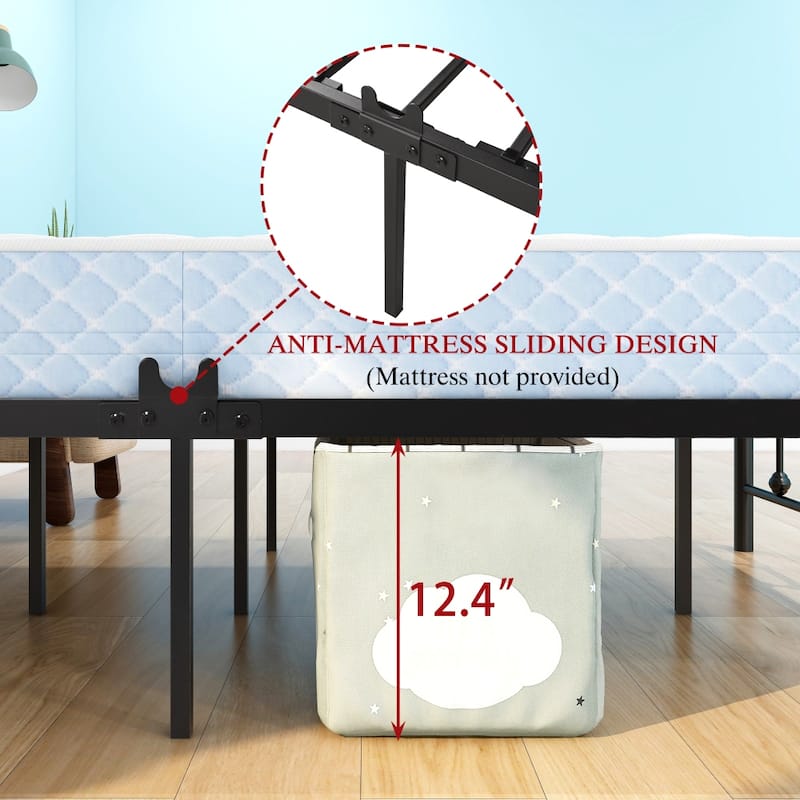 Heavy Duty Steel Twin Metal Bed Frame