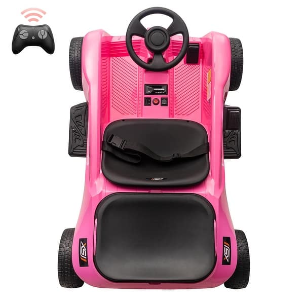 slide 2 of 28, 2 Seaters 4-Wheelers Electric Ride On Toy for Kids Pink