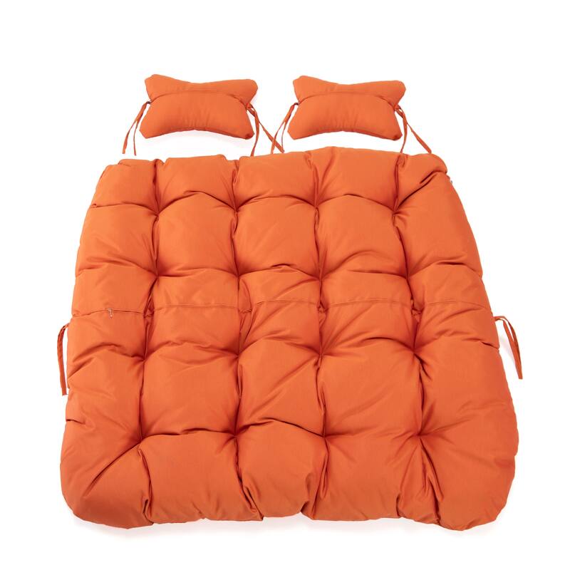 Egg Swing Chair Cushion Durable Weather Resistant Polyester Fits 2 People by LeisureMod