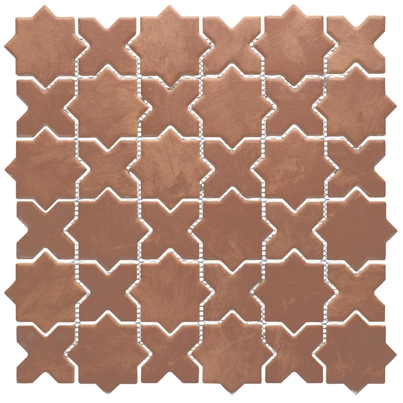 Merola Tile Sentier des cotto 2" Star Cross 11-7/8" x 11-7/8" Porcelain Floor and Wall Tile