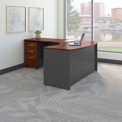 Series C Left Handed L Desk with Drawers by Bush Business Furniture