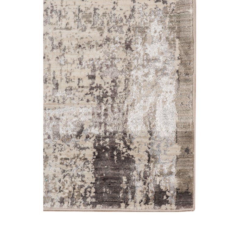 Savannah Carma Silver Polyester Area Rug
