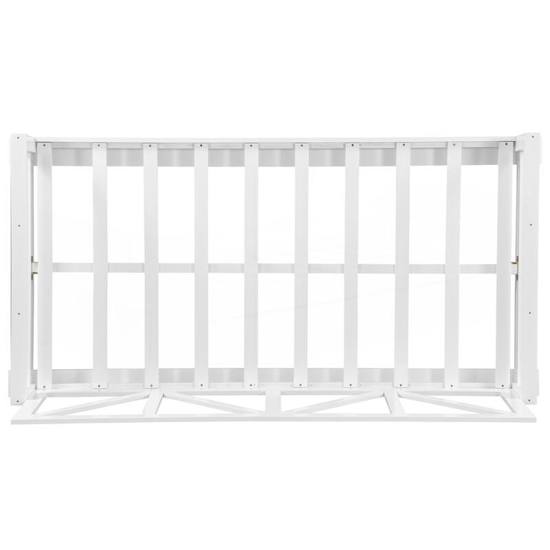 Acacia Wood Twin Size Patio Swing Bed