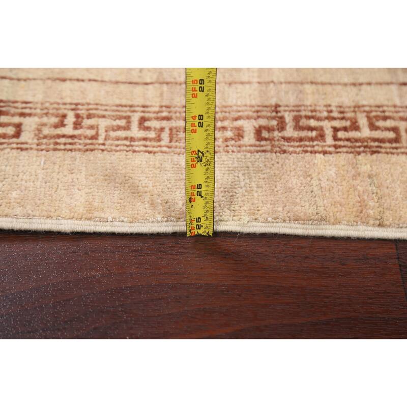Geometric Bordered Oriental Gabbeh Kashkoli Area Rug Wool Hand-knotted - 3'2" x 5'3"