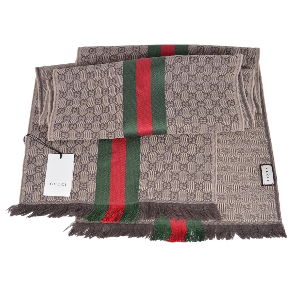 Red and green gucci scarf Clearance