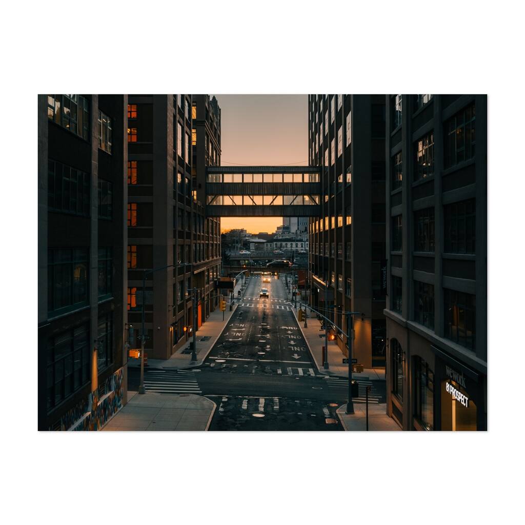 Manhattan Bridge New York Modern Downtown Brooklyn Art Print/Poster