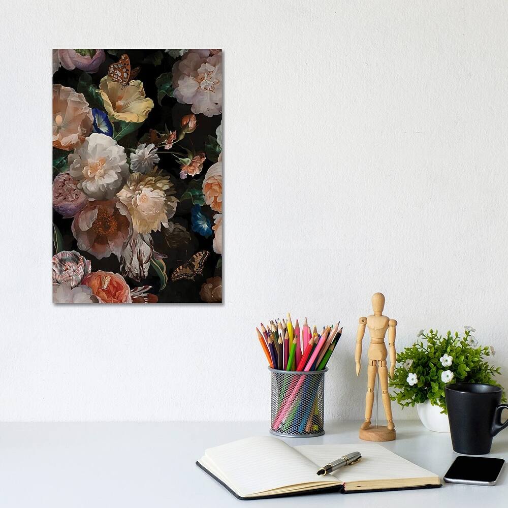 iCanvas "Dutch Antique Flowers" by UtArt Canvas Print