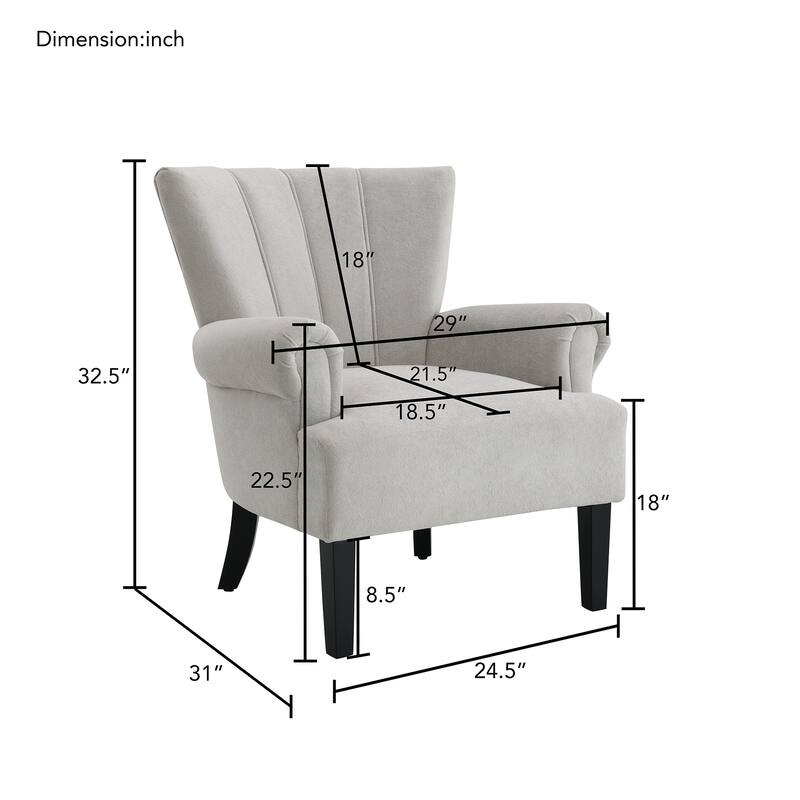 Modern Wingback Chairs, Armchair Club Chair, Accent chair Sofa Chair
