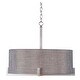 preview thumbnail 5 of 3, Tessa Brushed Steel Finish 4 Light Pendant