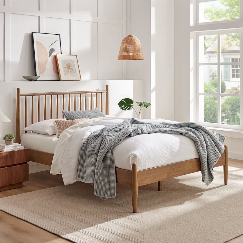 Zane Size Spindle Bed - Walnut - Full