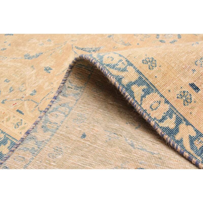 ECARPETGALLERY Hand-knotted Antalya Vintage Tan Wool Rug - 8'10 x 12'2