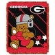 preview thumbnail 4 of 19, NCAA Full Back Jacquard Baby Throw Blanket 36" x 46" - Georgia