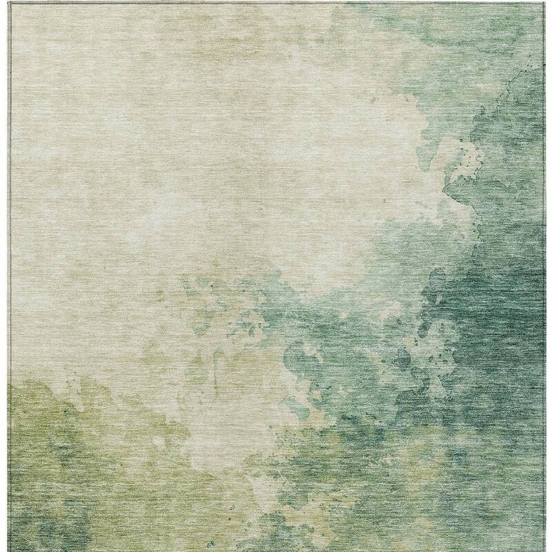 HomeRoots Abstract Transitional Rectangle Outdoor Rug