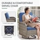 preview thumbnail 52 of 68, Outdoor Swivel Rocker Chairs with Sofa Table