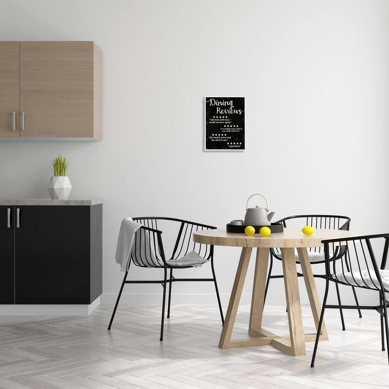 Stupell Dining Reviews Five Star Kitchen Black Funny Word Design Black Framed Wall Art, Proudly Made in USA