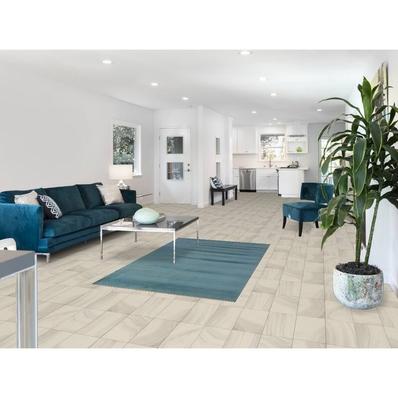 Light Blue Gabbeh Modern Rug Handmade Wool Carpet - 3'9" x 6'0"