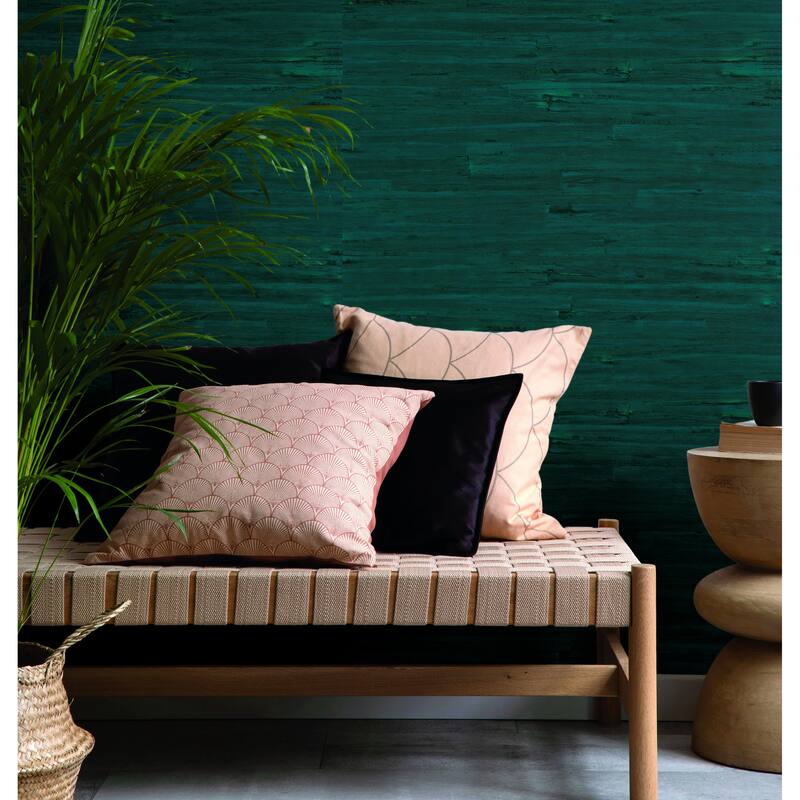 Sens Lotus Leaf 36 In W X 24 Ft L Wallpaper - Turquoise
