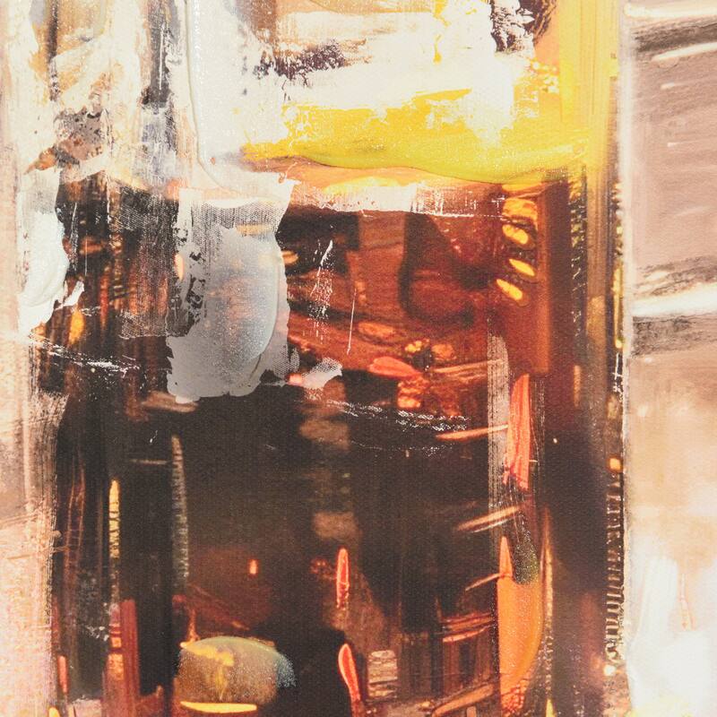 StyleCraft Sisters Katherine Cocktail Hour III Hand-Embellished Framed Canvas Wall Art - 25" x 25"