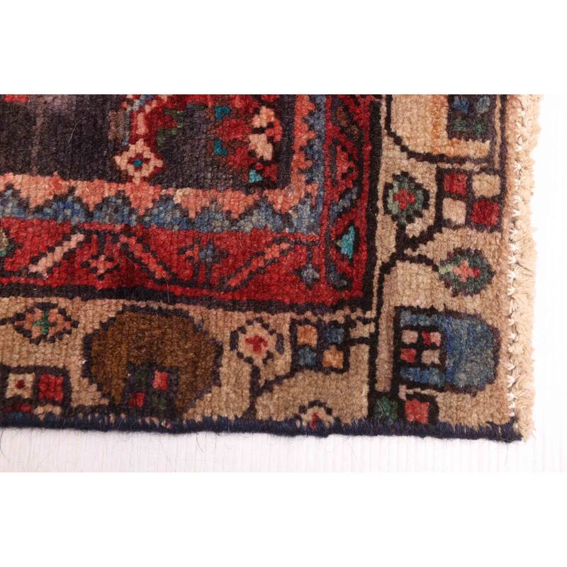 ECARPETGALLERY Hand-knotted Andelz Dark Navy, Red Wool Rug - 2'11 x 15'2