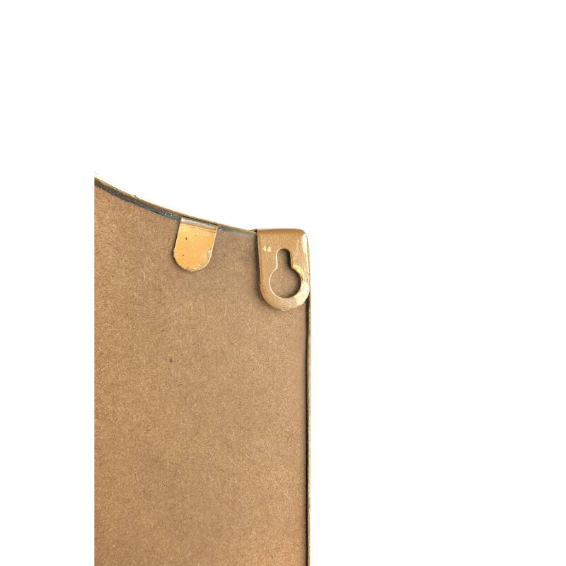 Metal Wall Mirror, Gold Finish