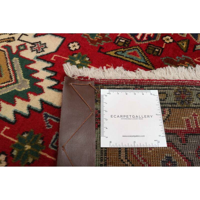 ECARPETGALLERY Hand-knotted Kayseri Vintage Red Wool Rug - 3'4 x 4'10