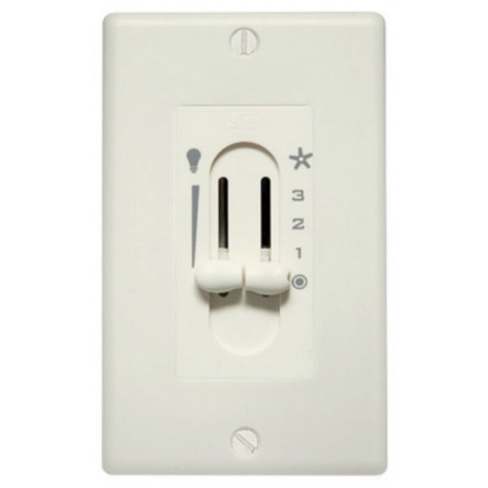 Hunter Fan 27182 Fan Light Dual Slide Wall Control 3 Speed
