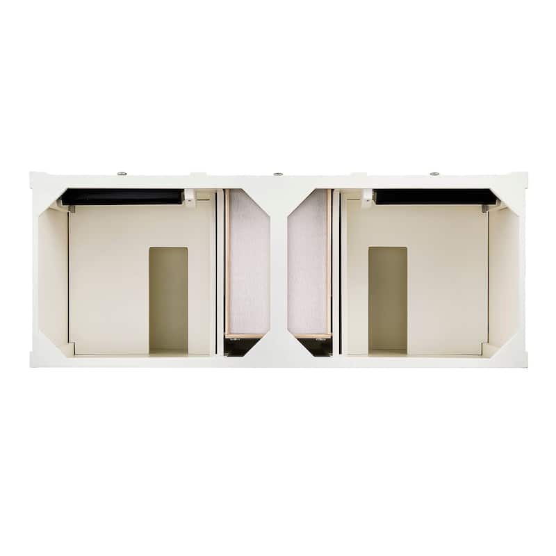 James Martin Vanities Brittany 60" Double Vanity, Bright White