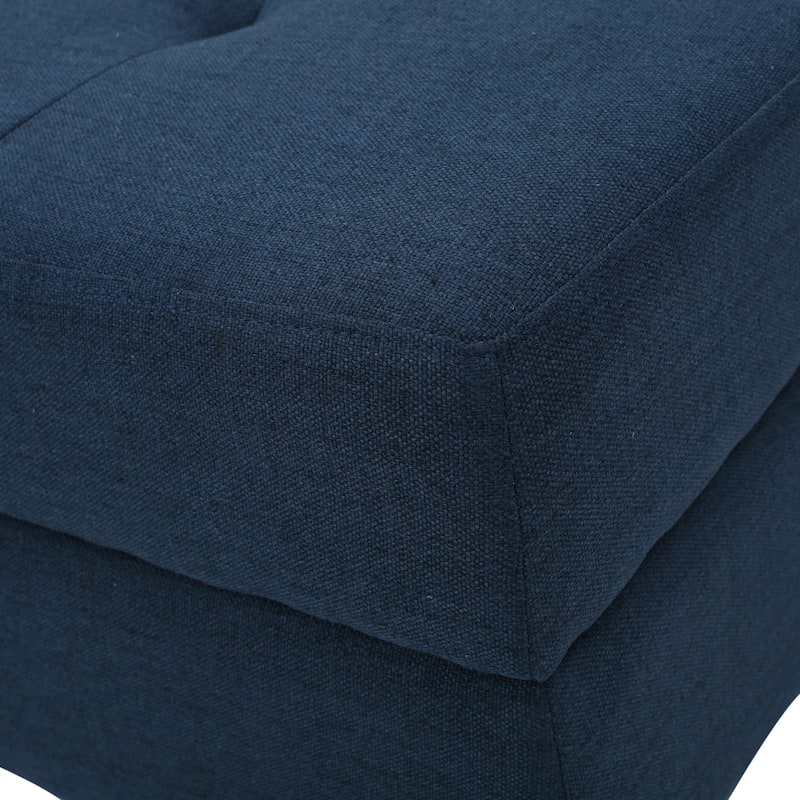 Zahra Tufted Fabric Storage Ottoman by Christopher Knight Home
