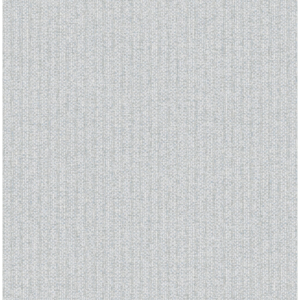 A-Street Prints Lawndale Blue Textured Pinstripe Wallpaper