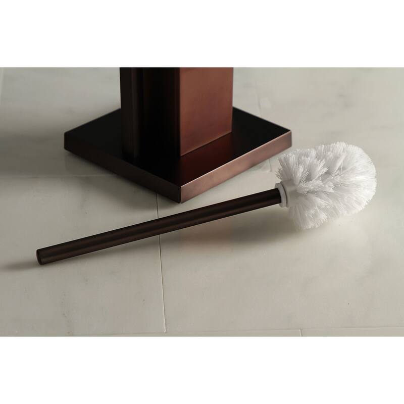 Kingston Brass Edenscape Freestanding Toilet Paper Holder with Brush and Holder