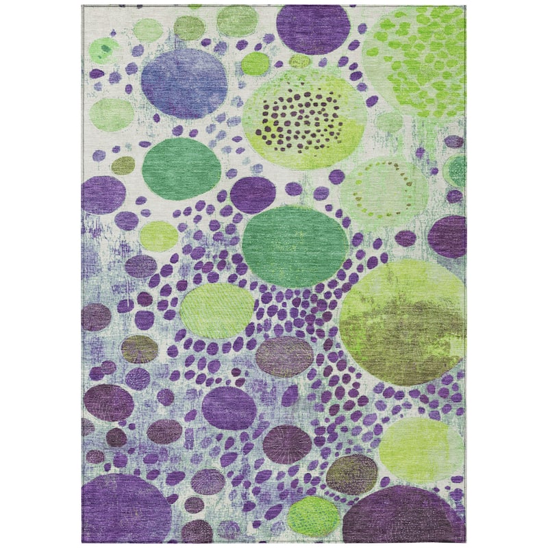 HomeRoots Geometric Transitional Rectangle Outdoor Rug