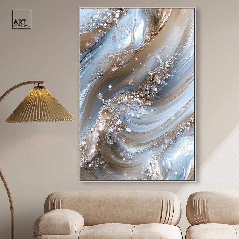 Crystal Ice Storm Canvas by Art Remedy